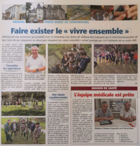 Article journal Faire exister le «vivre ensemble»