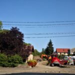 Démarrage des travaux assainissement près du lavoir