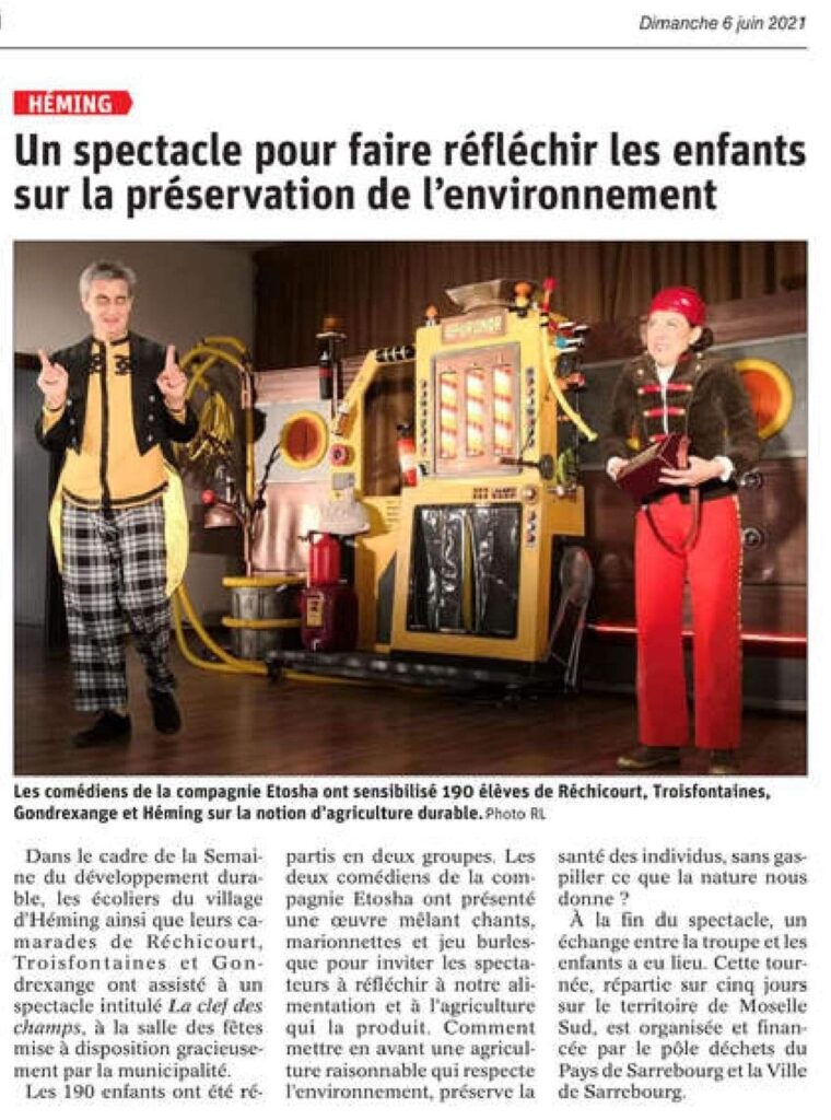 article journal théatre enfant