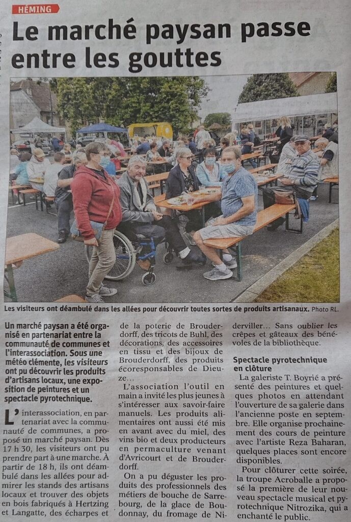 article RL marché paysan