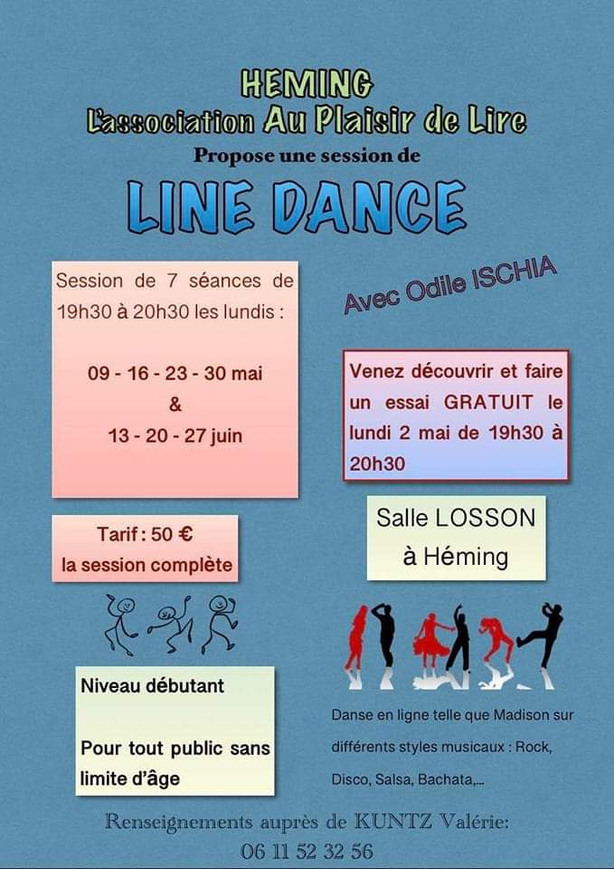 Tract cours danse en ligne