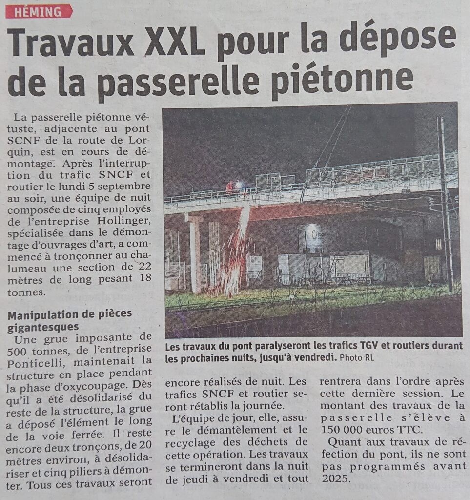 article passerelle